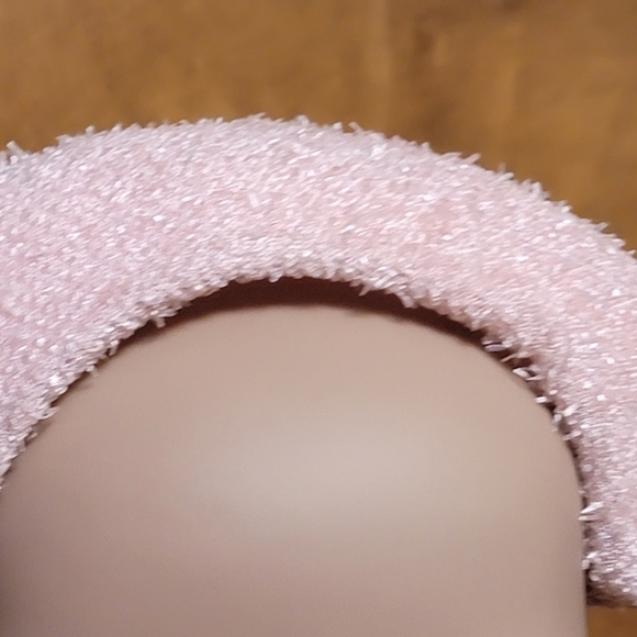 Vintage Light Pink Bridal Cap/Headband - Picture 10 of 11